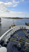 Ausfahrt aus dem Fährhafen Ijmuiden 