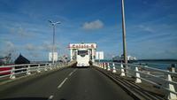 Auffahrt auf die Fähre in Calais