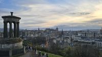 abends auf dem Calton Hill