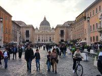 Rom. Blick zum Petersdom