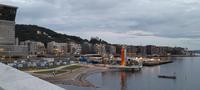 Neuer Stadtteil in Oslo gebaut in den Fjord hinein