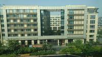 Blick aus dem Hotel in Delhi