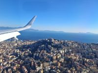 Anflug auf Neapel mit Blick auf Capri und die Sorrentinische Küste