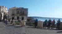 Blick aufs Mittelmeer von der Arethusaquelle