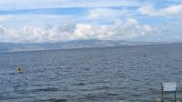 Blick von Reggio Kalabria über die Strasse von Messina nach Sizielen