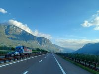 Fahrt Rchtung Alpen
