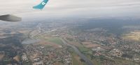 Blick auf die Elbe nach dem Start in Dresden