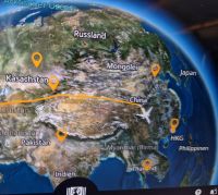 Flug nach Hongkong