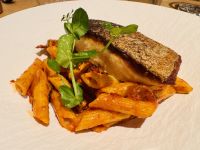 1. Tag - Abendessen, Pasta mit Kabeljau 