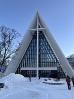 Das Wahrzeichen von Tromsø - die Eismeerkathedrale