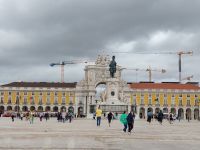 Handelsplatz am Rio Tejo