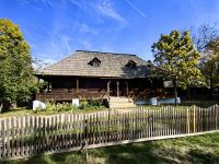 Goldenes Herbstwetter im Freilichtmuseum in Bukarest