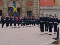 Wachablösung vor dem Stockholmer Schoß 