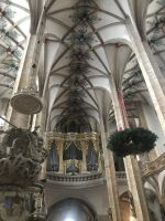 Blick auf die große Silbermann- Orgel