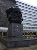 riesiges Karl Marx - Monument in Chemnitz