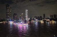 Bangkok bei Nacht, Blick von unserem Hotel