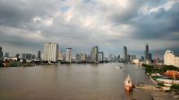 Skyline Bangkok am Chao Phraya