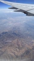 Flug über Kalifornien