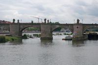 Alte Mainbrücke mit Heiligenfiguren, Würzburg