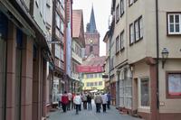 Blick zur Stiftskirche, Wertheim