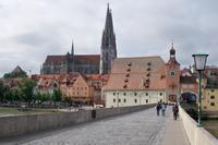 Dom und Stadttor, Regensburg