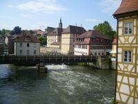 Blick auf die Regnitz in Bamberg