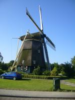 wir sind in Amsterdam an einer der berühmten Poltermühlen