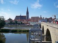 Blick zum Dom St. Peter, Regensburg