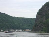 Enste Stelle vom Rhein mit Loreleyfelsen