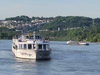 MS Aurora setzt auf den Rhein um