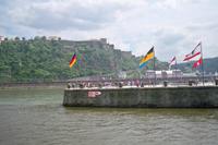 Zusammenfluss von Rhein und Mosel