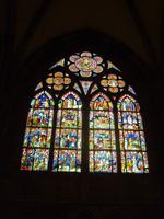 wunderbar bunte und orginal erhaltene Bleiglsfenster 