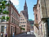 Blick zum Münster, Straßburg