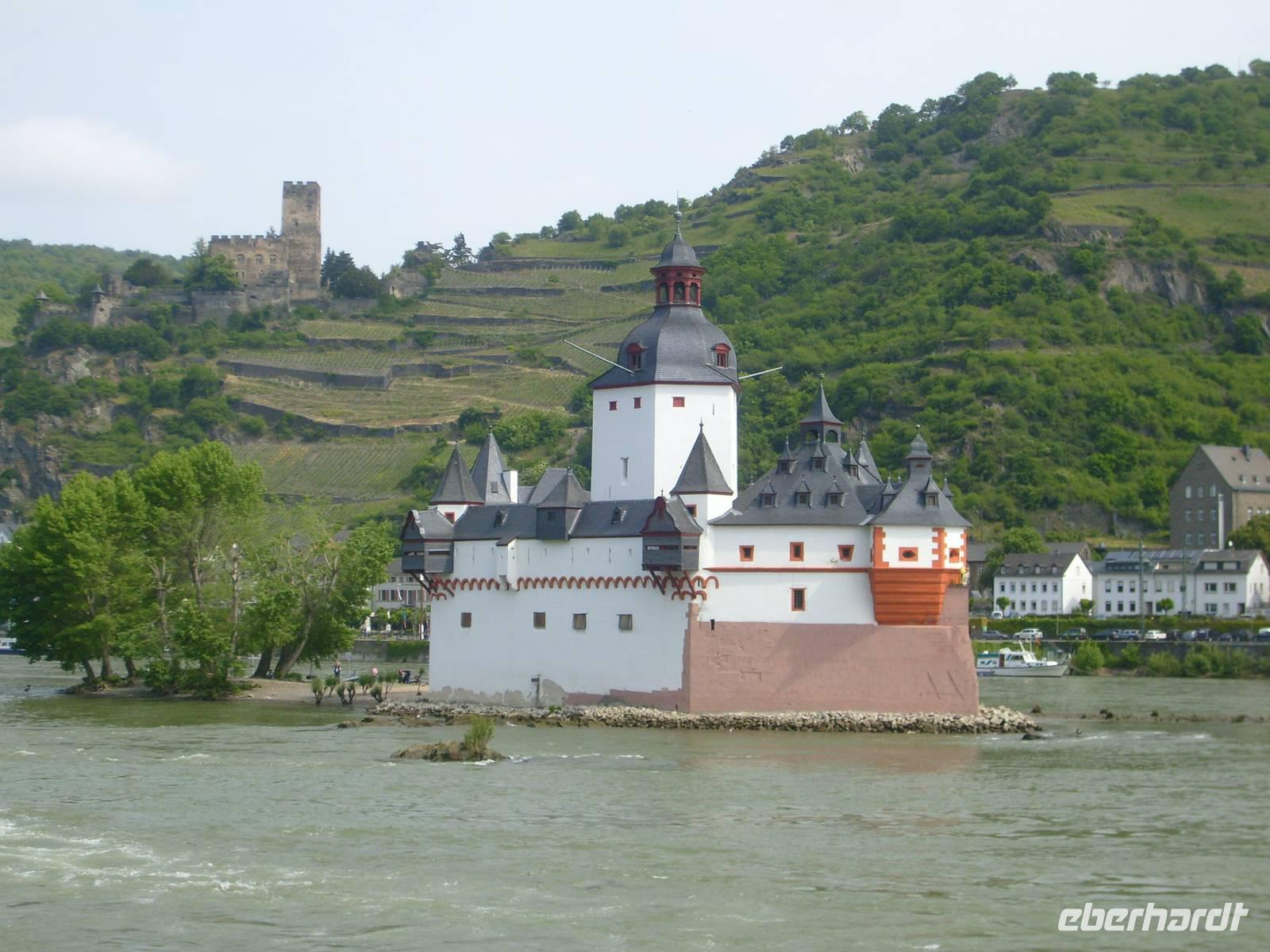 die Kaub mitten im Rhein