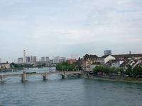 Blick von der Pfalz zur Johanniterbrücke, Basel