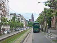 Stadtrundfahrt in Straßburg, Blick zum Münster
