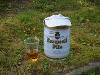 Überbleibsel des Grönemeyer-Konzerts am Samstag im VfL-Stadion gleich neben dem Ramada-Hotel in Bochum