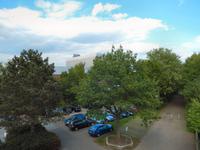 Bick aus einem der Hotelzimmer. Das Theater ist nahe.