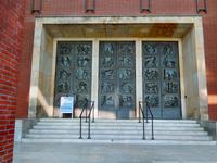 Das eindrucksvolle Portal des Deutschen Bergbau Museums.