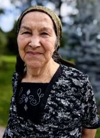 Besucherin des Klosters Sucevita