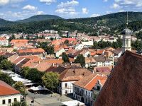 Bistritz vom Kirchturm aus gesehen