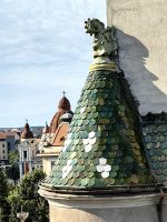 Detail des Rathausdaches Targu Mures