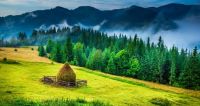 Liebliche Landschaft der Bukovina
