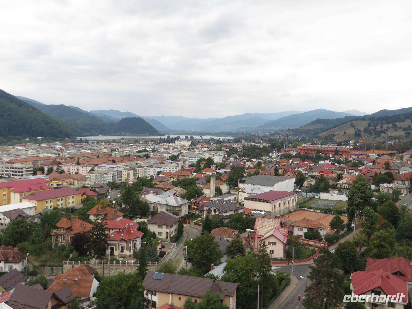 Blick auf Piatra Neamt aus der Seilbahn
