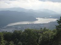 Blick in die Ostkarpaten vom Hausberg in Piatra Neamt