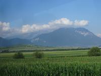 auf der Fahrt zur Burg Bran 
