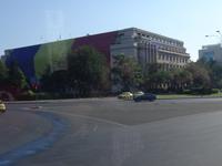 Bukarest - Ort der Demonstration von über 100.000 Menschen gegen Ceausescu 