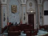 Bukarest - Parlament, Sitzungssaal des rumänischen Parlaments