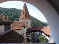 Innenhof der Burg Bran