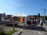 Verkaufsstände auf dem Weg zu Kloster Voronet